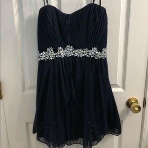 Speechless dark blue party dress